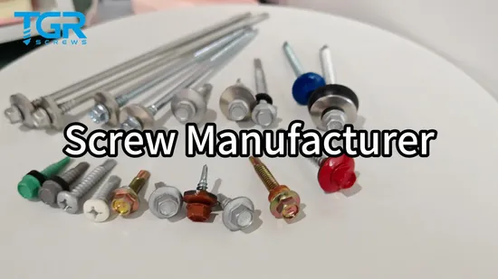 Factory Prices Self-Drilling Colored Screws Washer Hex Head Self Drilling Roofing Screw Galvanized Self Drilling Screws