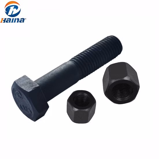 HDG / Einfache Sechskantschrauben für schwere Konstruktionen, ASTM A325 Kohlenstoffstahl/Edelstahl